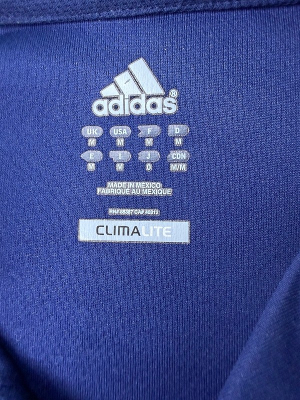 Adidas Climalite Men’s Medium Short Sleeve Polo Navy Golf Activewear Lightweight gallery