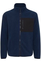 Blend Contrast Men’s Full Zip Fastening Lightweight Machine Washable Fleece