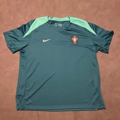 Nike Portugal Dri-FIT Training Jersey Mens XXL Slim Fit Teal Green 2024