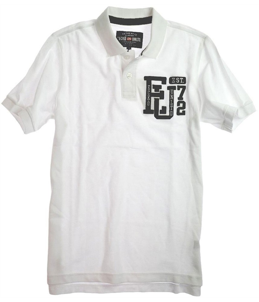Ecko Unltd. Mens Left Chest Eu 72 Polo Shirt, white, M
