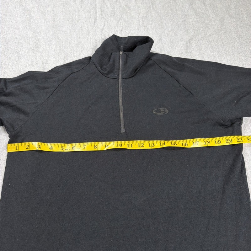 Icebreaker Body Fit 260 Merino Wool 1/4 Zip Pullover Mens Sz XL Slim Fit Black gallery