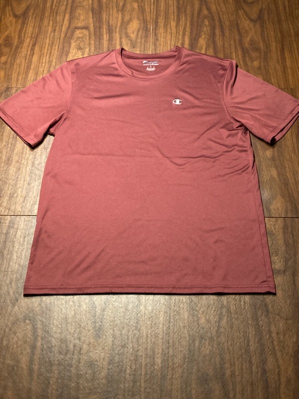 (4) Champion Double Dry Tee - L - Green - Red - Maroon - Gray gallery