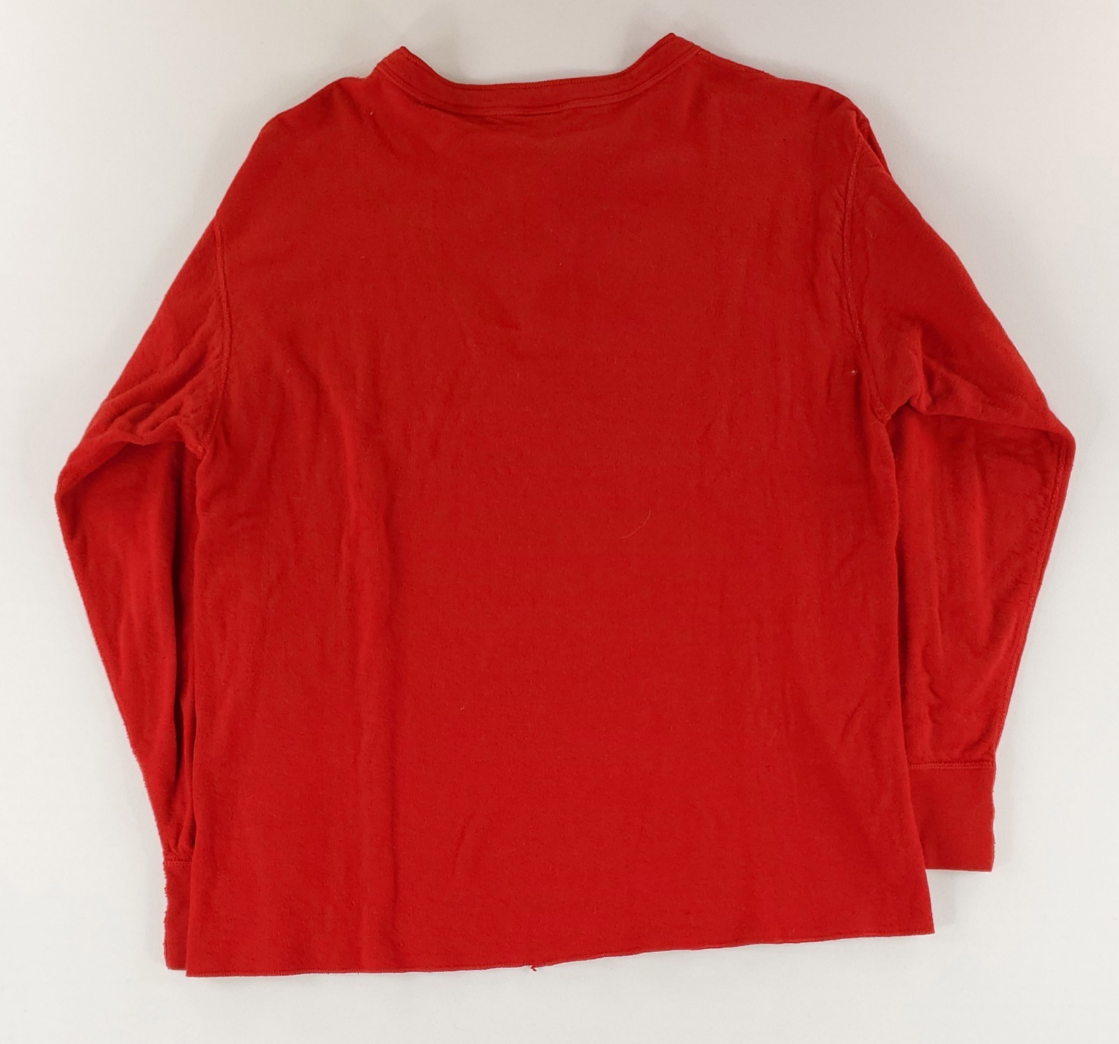 LL Bean River Driver's Shirt Two Layer Wool Cotton Made USA Red Mens L gallery