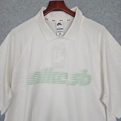 Nike SB Dri-FIT Jacquard Skate Jersey Sail White HV4457-133 Mens Large NEW