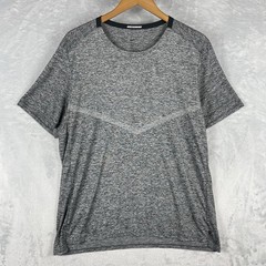 Nike Dri-FIT Running Shirt Mens Large Gray Athletic Performance Tee Active