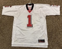 ESPN Jersey White Number 1 Mesh Football Zone Sports Y2K Mens Size Large