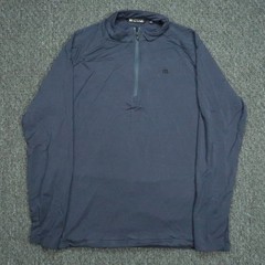 Travis Mathew Pullover Mens Large Blue Networking Quarter Zip Stretch Pockets