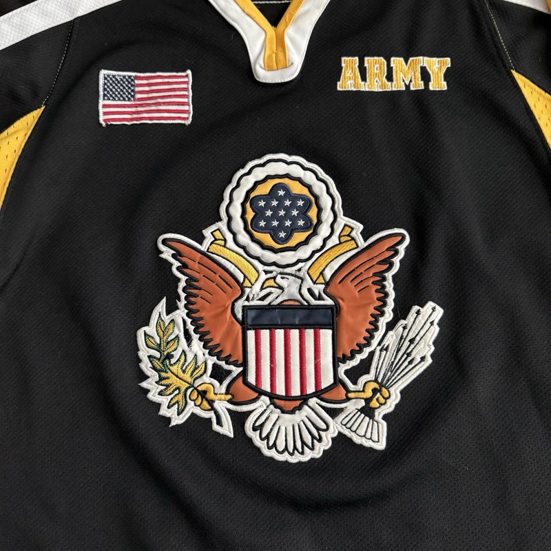 Rapid Dominance U.S. ARMY Black And Yellow Polyester Mesh Jersey Large gallery