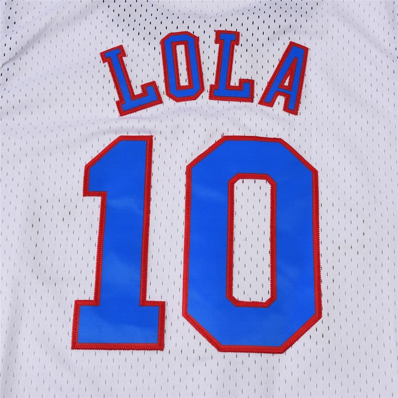 Men's Basketball Jerseys #10 Lola Space Movie Sports Shirts 90s Hiphop Party ... gallery