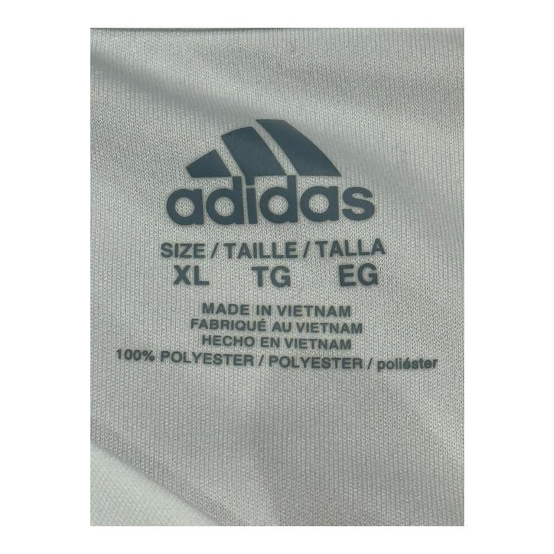 Adidas Shirt Mens XL White Blue Badge of Sport Camo Graphic Logo Athletic Tee gallery