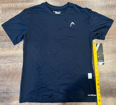 Head Reflective Running Shirt Hypertek Mens M or S Navy Heather