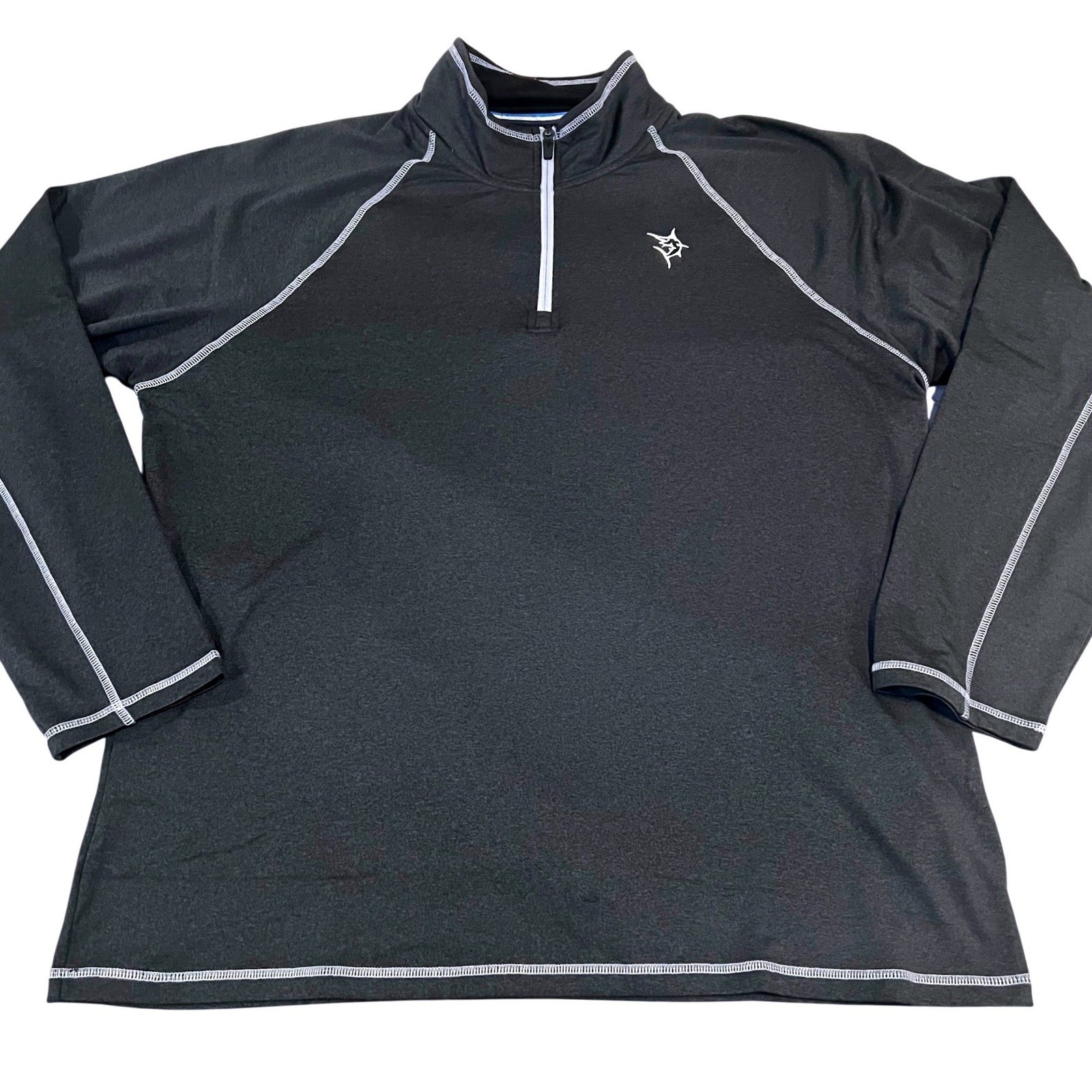 White Water New Harbor Performance 1/4 Zip Men's XL Long Sleeve Gray Pullover gallery