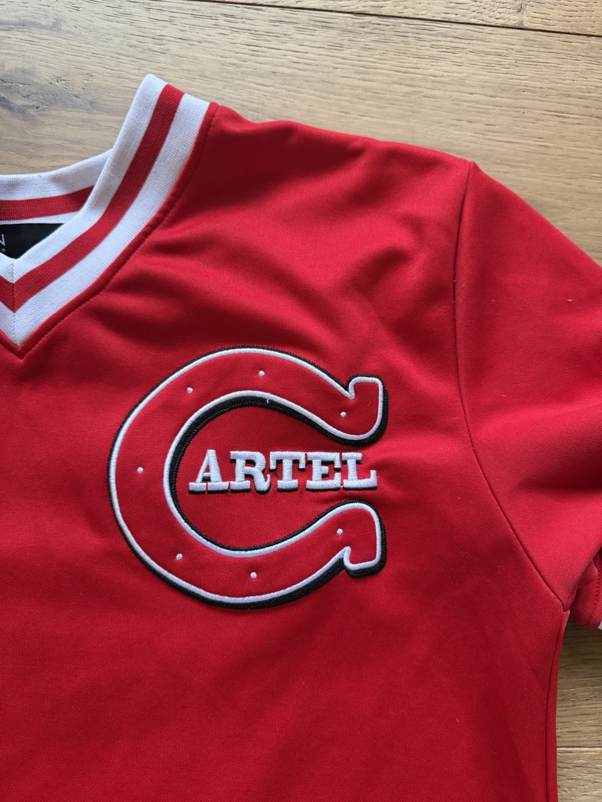 Hudson Outerwear Cartel Baseball Jersey Red 2017-18 Hometown Authentic M gallery