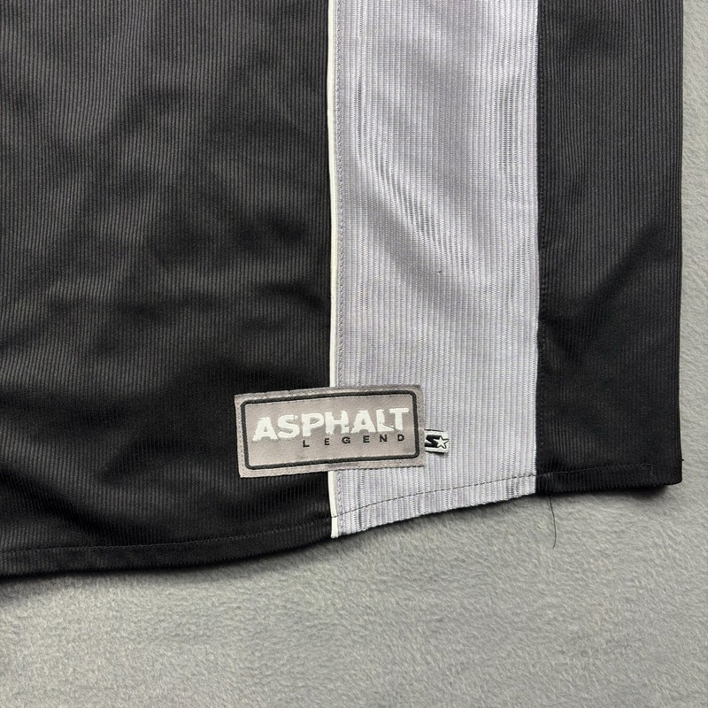 Vtg Starter Jersey Men's 2XL Black Asphalt Legends Y2K Hip-Hop Street All-Stars gallery