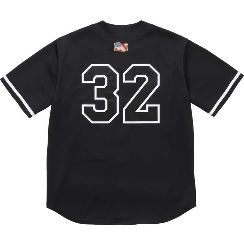 Supreme FW25 Swords Embroidered Baseball Jeresy Black Size XL Rare New IN HAND