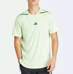 NWT ADIDAS DESIGNED FOR TRAINING WORKOUT TEE IS3840 MENS XL GREEN BLACK 3STRIPES