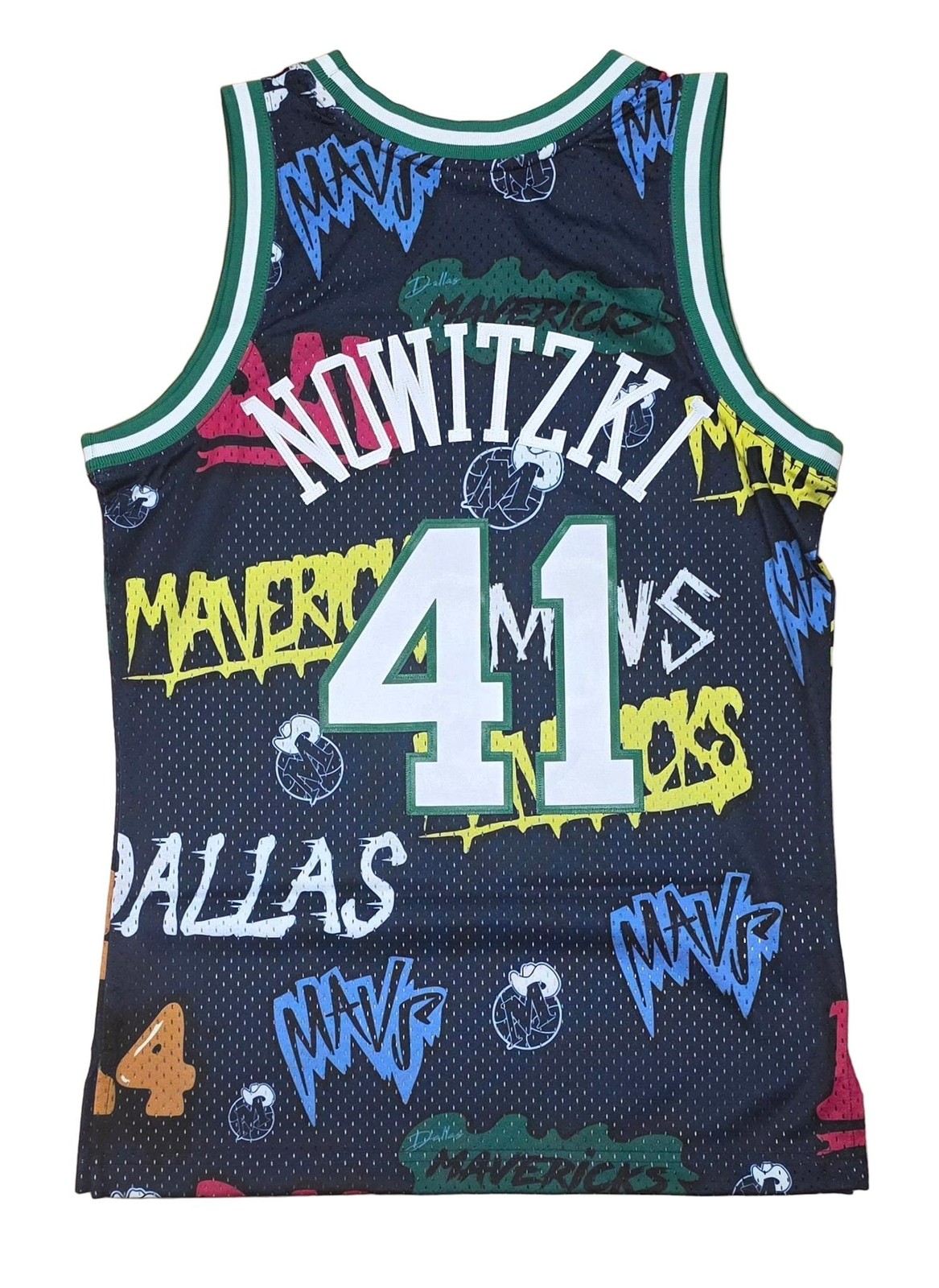 MENS MITCHELL & NESS SLAP STICKER SWINGMAN JERSEY MAVERICKS 1998 DIRK NOWITZKI gallery