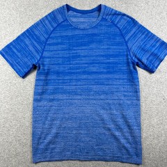 Lululemon Metal Vent Tech Performance Stretch Shirt Medium Mens Blue Active