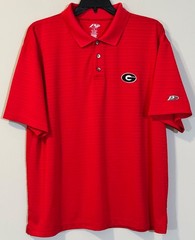 UGA Georgia Bulldogs Men’s Size XL Polo Shirt Red Color Embroidered Logo