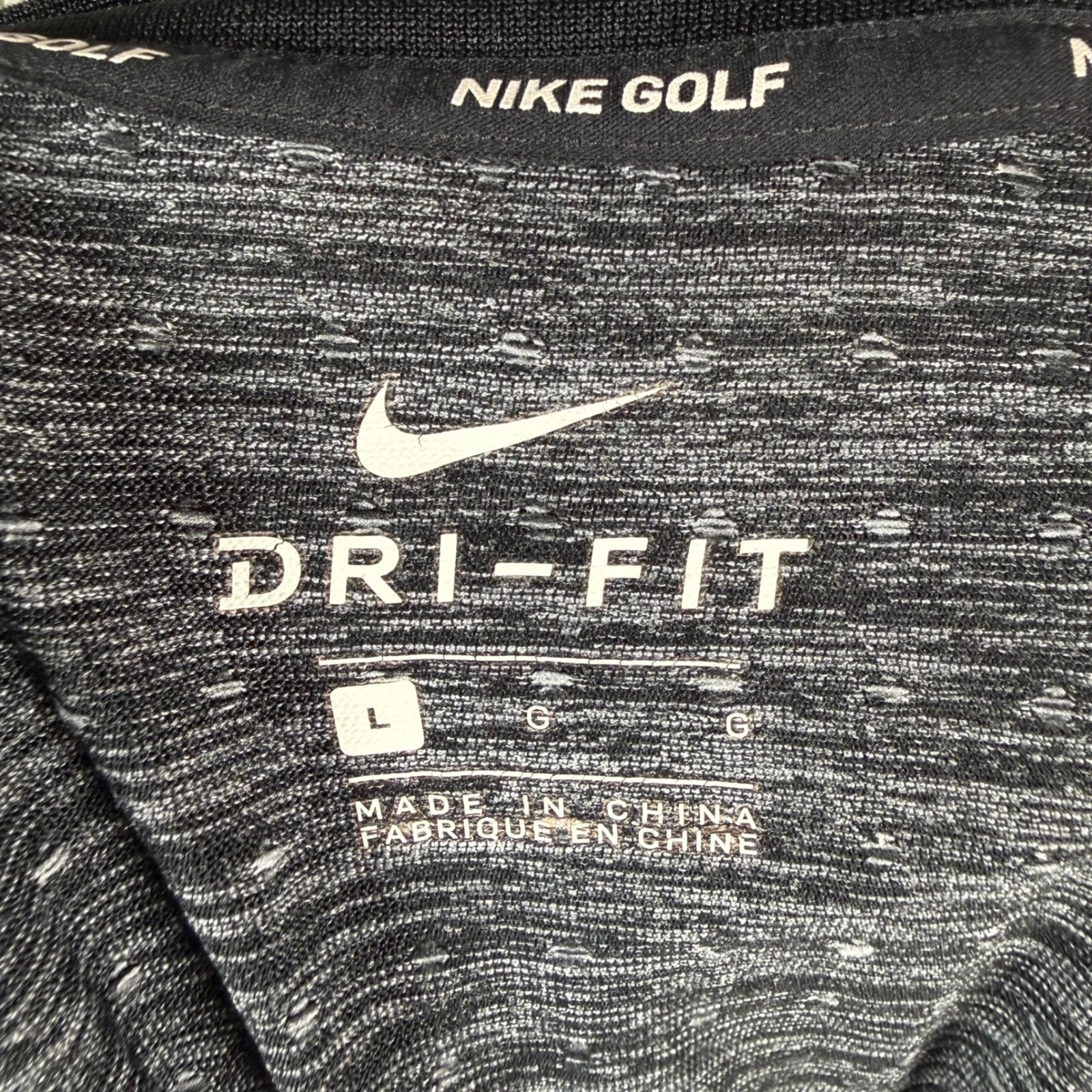 Nike Golf Blade Collar 1/4 Zip Pullover Mens Large Grey Dri-Fit Long Sleeve gallery