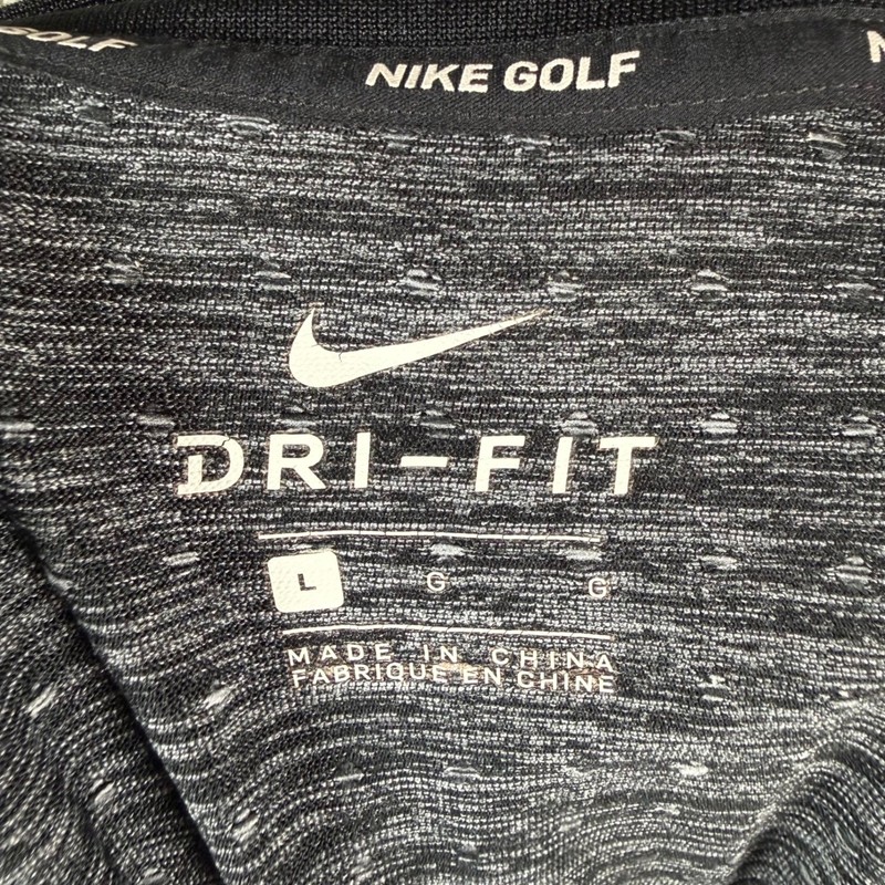 Nike Golf Blade Collar 1/4 Zip Pullover Mens Large Grey Dri-Fit Long Sleeve gallery