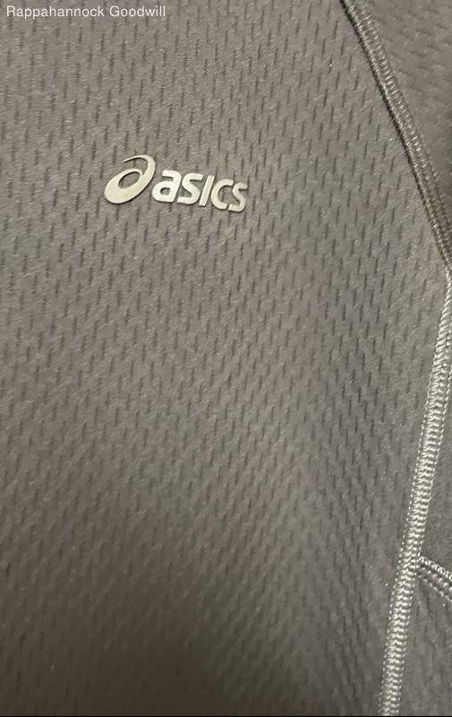 ASICS Men's Black 1/3 Zip Pullover Active Trainer Jacket Textured Sz XL gallery