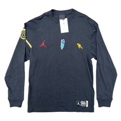 Air Jordan Zion x Naruto Shippuden LS Black T Shirt, Size Medium DO6597-010