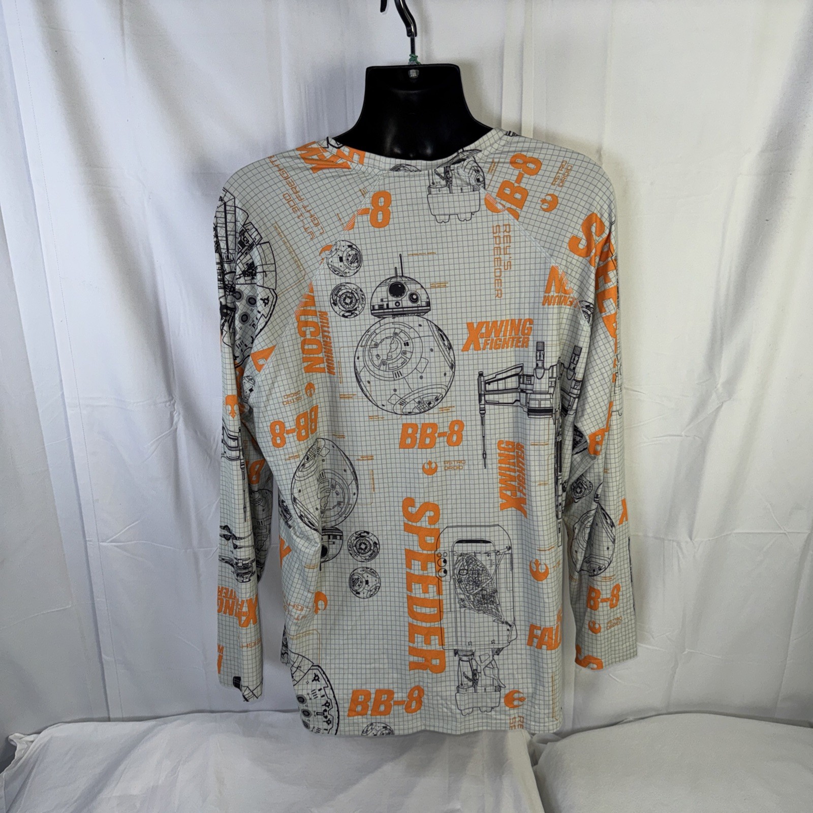 Climate smart Star Wars Long Sleeve Base Layer Shirt Men's Size 2XL gallery