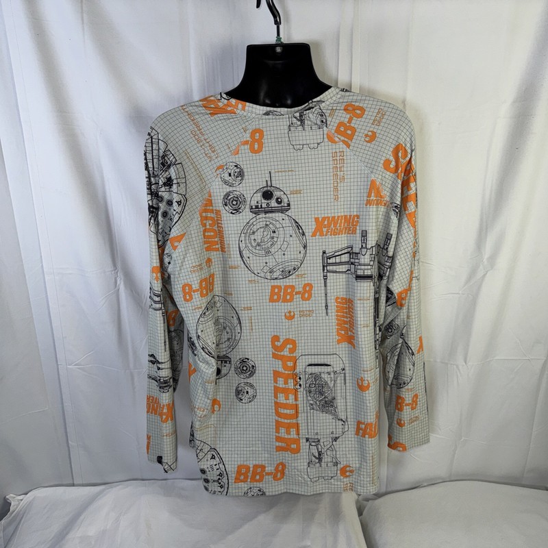 Climate smart Star Wars Long Sleeve Base Layer Shirt Men's Size 2XL gallery