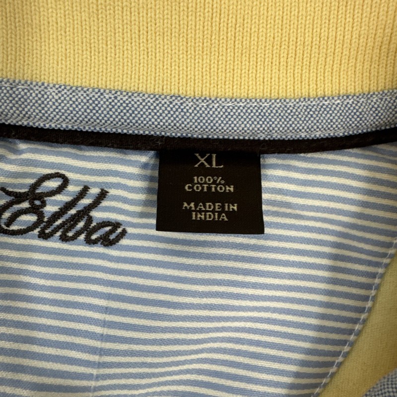 Tasso Elba Polo Shirt Mens XL Yellow Short Sleeve Golf Athletic Casual Stretch gallery