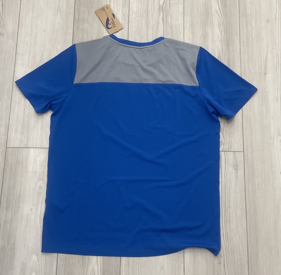 ASICS Men’s Athletic Short Sleeve Shirt Blue Size Large gallery