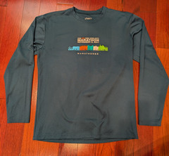 NYRR NYC New York City Marathon Asics 2021 Finisher Shirt Mens Small Road Runner