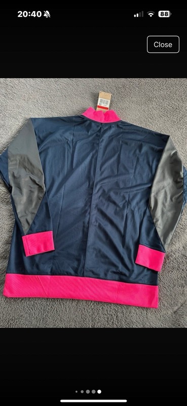 Nike Jacket Navy Pink Slim Fit Drill Track Top Dri Fit Academy Pro 24 L XXL gallery