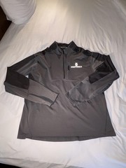 Cabelas Instinct Pullover Mens XL Gray 1/4 Zip Long Sleeve Hunting Base Layer
