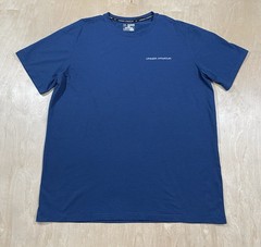 Under Armour Mens 2XL Workout T-Shirt Blue Crew Neck Gym Lightweight
