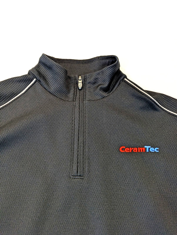 Cutter & Buck CB DryTec Pullover 1/4 Zip Men's Large Black Long Sleeve gallery