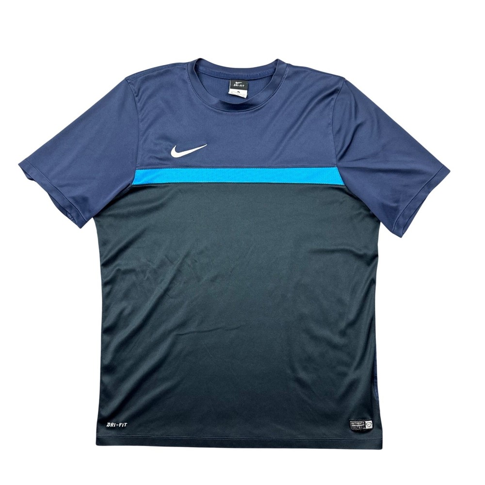 Nike Dri-FIT Soccer Jersey Mens XL Blue Training Sportswear Athletic Active Gym