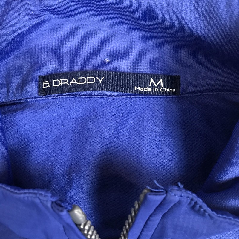 B. Draddy Pullover Mens Size Medium Blue 1/4 Zip Golf Lightweight Nylon Stretch gallery