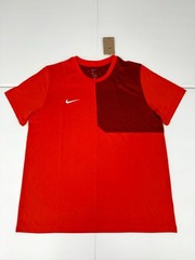Nike Dri-FIT Coaches Top T-Shirt Mens XL Orange Cinnabar White HF7056-820