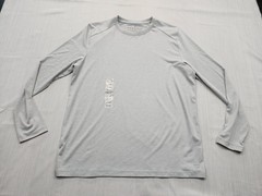 New Print Defect No Tag Free Fly Bamboo Shade Crew Shirt Mens Sz Small Gray