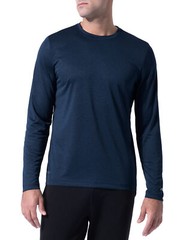 Russell Men’s Core Jersey Active Long Sleeve Tee Blue Cove Heather 2XL(50-52)