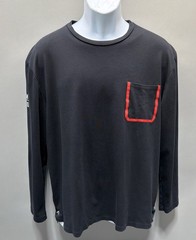 LIONEL MESSI Shirt Mens XL Black Soccer Training Pocket Tee Long Sleeve PSG