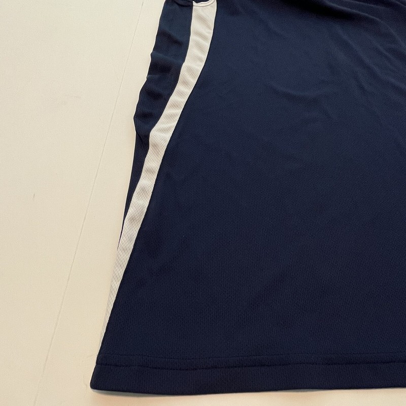 Champion Double Dry Sleeveless Blue Basketball Jersey BB70 Small Spot On Collar gallery