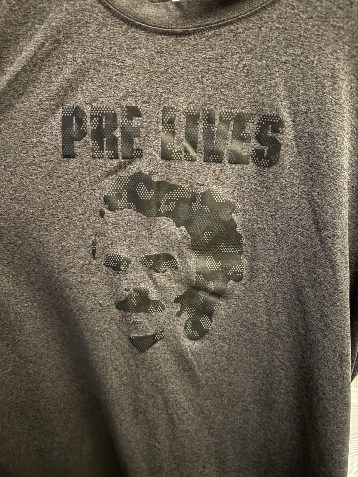 Y2K Vintage Nike FIT DRY Pre Lives Gray T Shirt Men’s Medium Stop Pre gallery