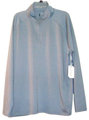 NWT Men’s XXL Blue 1/4 zip mock t-neck pullover L/S Top – STYLUS (msrp $60)
