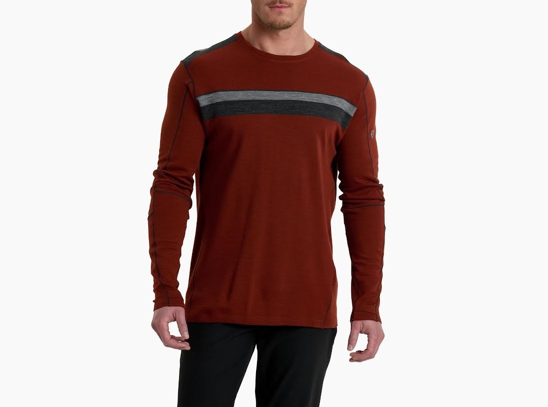 KÜHL Men’s Downhill Racr Merino Crew – Cayenne, AEROKNIT™, MSRP $119 - XL - NWT gallery