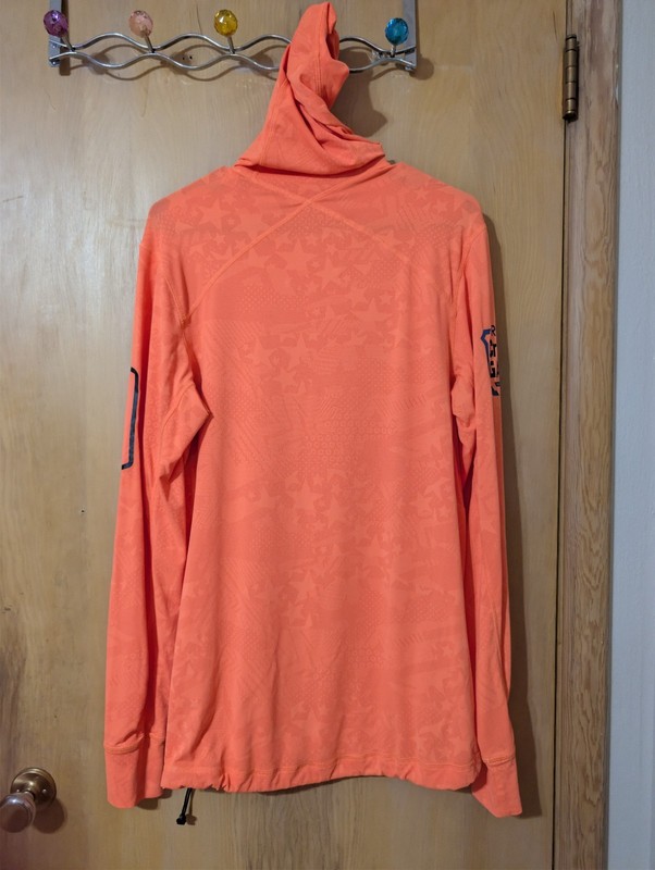 Reebok CrossFit Games 2015 Mens M Orange Pullover Hoodie Graphic Logo Pockets gallery