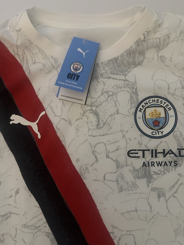 PUMA Kidsuper X Manchester City F.C. Jersey Authentic W Box Mens White 78145407 gallery
