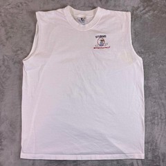 Vintage 2002 Sturgis 62nd Annual Motorcycle Rally Tank Top Shirt White XL