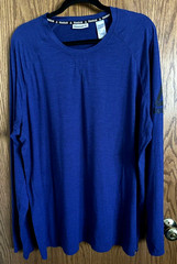 Reebok Blue Activewear Pullover Shirt Long Sleeves Crew Neck Men’s Size 3XL